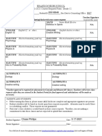 Chase Phillips 20018846: Brandon High School 2020-2021 Course Request Form: Grade 12