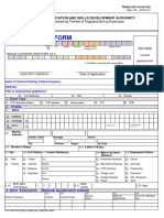 Application Form: Technical Education and Skills Development Authority