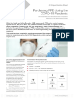 Purchasing PPE During The COVID-19 Pandemic: FF P 1 2 3 NR