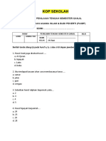 3 - Soal PTS Pendidikan Agama Islam (PAI) Kelas 3 Semester 1