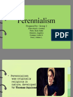 Perennialism: Prepared By: Group 2