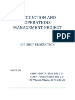 Production and Operations Management Project