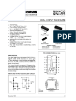 M54HC20 M74HC20: Dual 4-Input Nand Gate