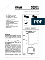 M54HC195 M74HC195: 8 Bit Pipo Shift Register