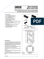 M54/74HC266 M54/74HC7266: Hc7266 Quad Exclusive Nor Gate Hc266 Quad Exclusive Nor Gate With Open Drain