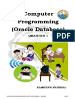 SJLSHS - Computer Programming - Oracle Database