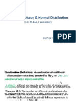 Binomial, Poisson & Normal Distribution