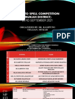 Dare To Spell Competition Mukah District