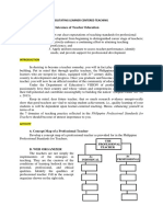 Outcomes of Teacher Education: Module No. and Title Lesson No. and Title Learning Outcomes