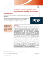 Fluorescent Carbon Dots Are The New Quantum Dots: An Overview of Their Potential in Emerging Technologies and Nanosafety