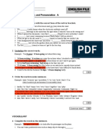 File Test 3 Grammar, Vocabulary, and Pronunciation A