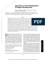 The Copenhagen Soccer Test: Physiological Response and Fatigue Development