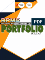 RPMS PORTFOLIO For Teachers (SY 2020-2021) Complete Set