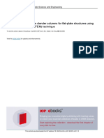 A Numerical Analysis On Slender Columns For Flat-P