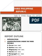 The Third Philippine Republic: July 4, 1946-Sept. 23, 1972