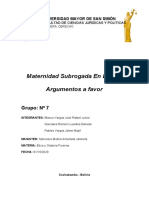 Argumentos A Favor Maternidad Subrogada Bolivia