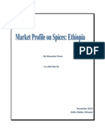 Market Profile On Spices - Ethiopia