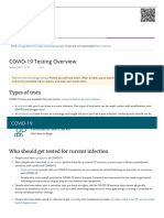 Testing For COVID-19 - CDC