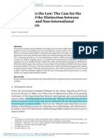 Unequal Before The Law The Case For The Elimination of The Distinction Between International and Non International Armed Conflicts