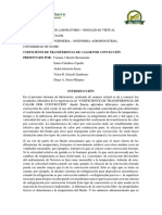 Coeficiente de Transferencia de Calor Por Convección - Practica 4