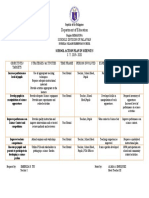 School Action Plan in Science