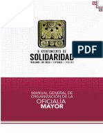 Ayuntamiento de Solidaridad - Quintana Roo - Manual Organizacion Oficialia Mayor 2020