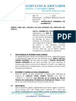 Demanda de Alimentos Madre e Hijos