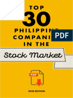 Top 30 Philippine Companies in The Stock Market