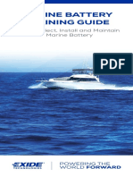 Marine Battery Training Guide: How To Select, Install and Maintain A Marine Battery