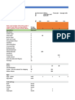 SITHCCC019 Food Preparation List Activity Dishes1-6