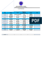 Class Program: Progreso St. Poblacion West Umingan, Pangasinan