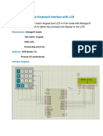 Matrix Keyboard Interface With LCD