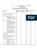 NAME OF STUDENT: - LEVEL & Block: School Year & TERM - Overall Rating Cardiopulmonary Resuscitation For Infants Procedure