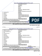 PAN Application Acknowledgement Receipt (Form 49A) : Aadhaar Matched Using Demographic Details - Will Be Linked With Pan