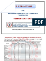 Fee Structure: SESSION: 2021-2022