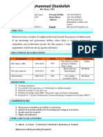 Ubaid CV