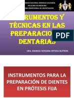 Clase 4 - Instrumentos y Técnicas en Las Preparaciones Dentarias