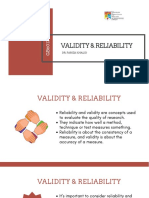 Validity and Reliability