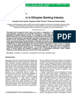 Competition in Ethiopian Banking Industry