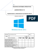 Lab 01 - Implementación y Administración de Windows Server