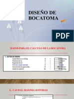 Diseño de Bocatoma