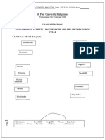 Asynchronous Activity - Biochemistry and The Organization of Cells