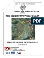 Jabori HPP - Design Criteria and Report - Level - I