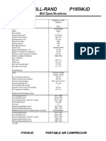 Ingersoll-Rand P185Wjd: Bid Specifications