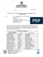 Designation As School SBM Coordinator For SY 2020 2021