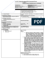 Grade Level Learning Area Quarter: (If Available Write The Indicated MELC)