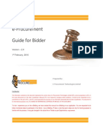 Bidder Manual - Tender Submission