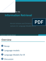 Introduction To: Information Retrieval