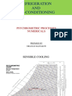 Psychrometric Processes Numericals