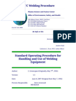 PSFC Welding Procedure: Plasma Science and Fusion Center O Ce of Environment, Safety, and Health